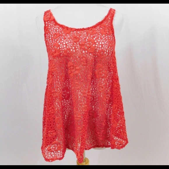 Urban Outfitters Tops - Urban Outfitters Crochet Tank sz Small Super Cute!